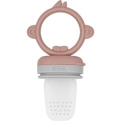 OiOi Silikon Püre Meyve Sebze Emziği Woody Brown / Powder Grey