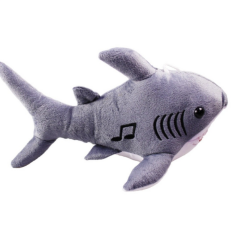 Köpekbalığı Sesli Baby Shark Müzikli 28 cm - 1811201 - Gri