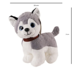 Sesli Peluş Köpek - 2309033 - Gri