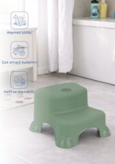 BabyJem Çok Amaçlı Katlı Basamak 516 (Yeni) Soft Yeşil