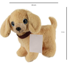 Sesli Peluş Köpek - 2309033 - Açık Kahverengi