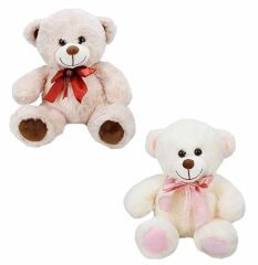 Sunman Kurdaleli Oturan Sevimli Peluş Ayı 30 Cm