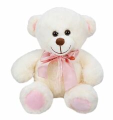Sunman Kurdaleli Oturan Sevimli Peluş Ayı 30 Cm