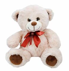 Sunman Kurdaleli Oturan Sevimli Peluş Ayı 30 Cm