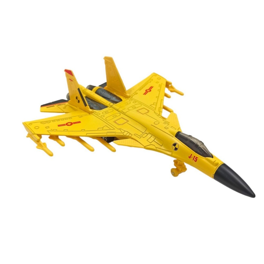 Çek Bırak Metal Uçak Sesli Işıklı - Sarı