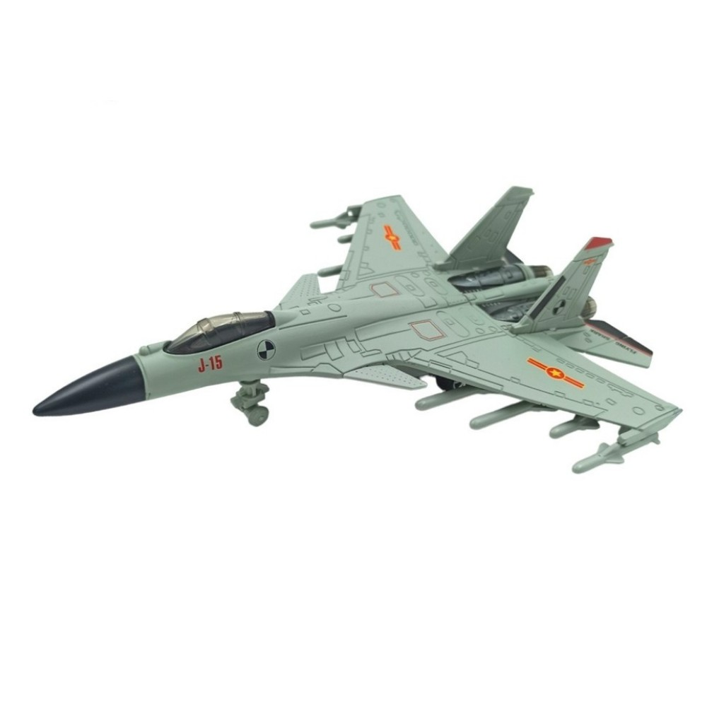 Çek Bırak Metal Uçak Sesli Işıklı - Gri