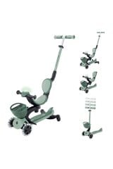 Globber Go Up Baby 360 Scooter (Işıklı) Zeytin Yeşili