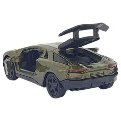 Çek Bırak Metal Küçük Arabalar 8 cm - 6411A - Haki