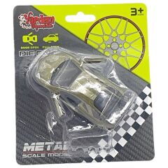 Çek Bırak Metal Küçük Arabalar 8 cm - 6411A - Haki