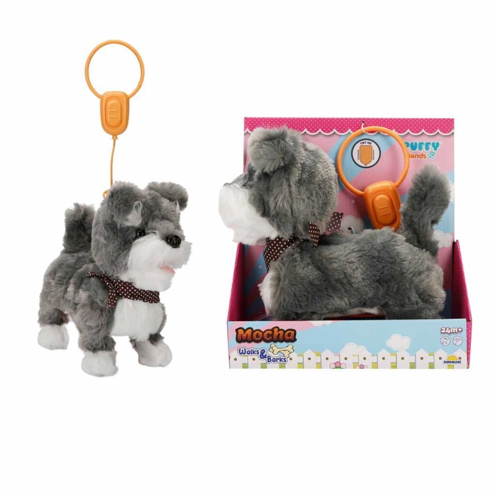 Peluş Yürüyen Sesli Köpek Mocha - FT-B024