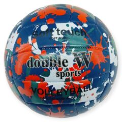 Voleybol Topu Splash Desenli Soft Touch Dikişli 280 gr - Lacivert