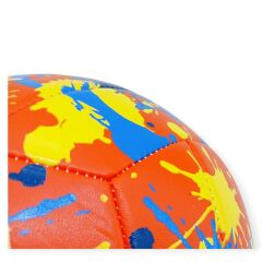 Voleybol Topu Splash Desenli Soft Touch Dikişli 280 gr - Kırmızı