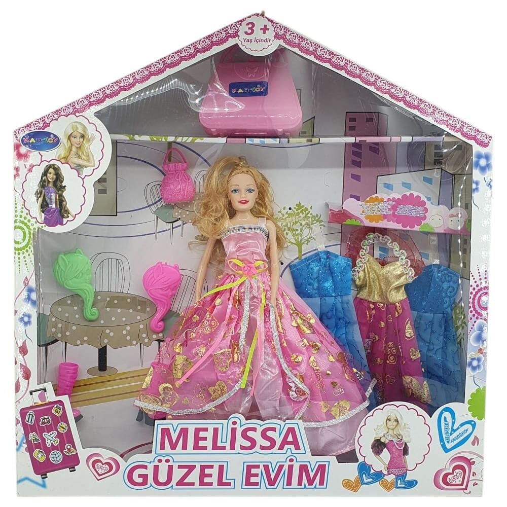 Bebek Yedek Elbiseli Ve Aksesuarlı - 1115-21 - Açık Pembe