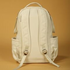 M&Y Oeste Deri Anne Bebek Bakım Sırt Çantası 7300 Krem