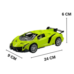 Uzaktan Kumandalı Spor Araba Kapıları Kumanda Kontrollü 1/18 - 789-104 - Yeşil