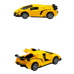 Uzaktan Kumandalı Spor Araba Kapıları Kumanda Kontrollü 1/18 - 789-104 - Sarı