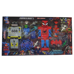 Minecraft Dev Batman & Spider-Man Figür ve Aksesuarları - 1998