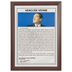 Gençliğe Hitabe Lamine Çerçeve 35x50