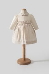Tongs Baby Elbise 8050 Ekru