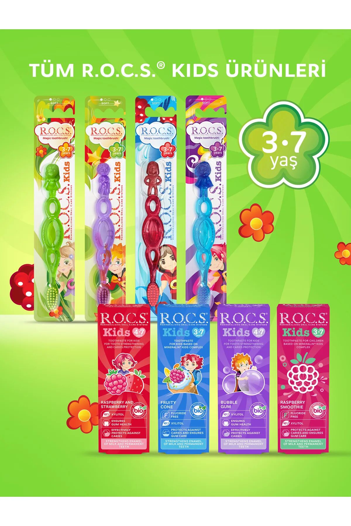 R.O.C.S.Kids Ekstra Soft Diş Fırçası 3-7 Yaş