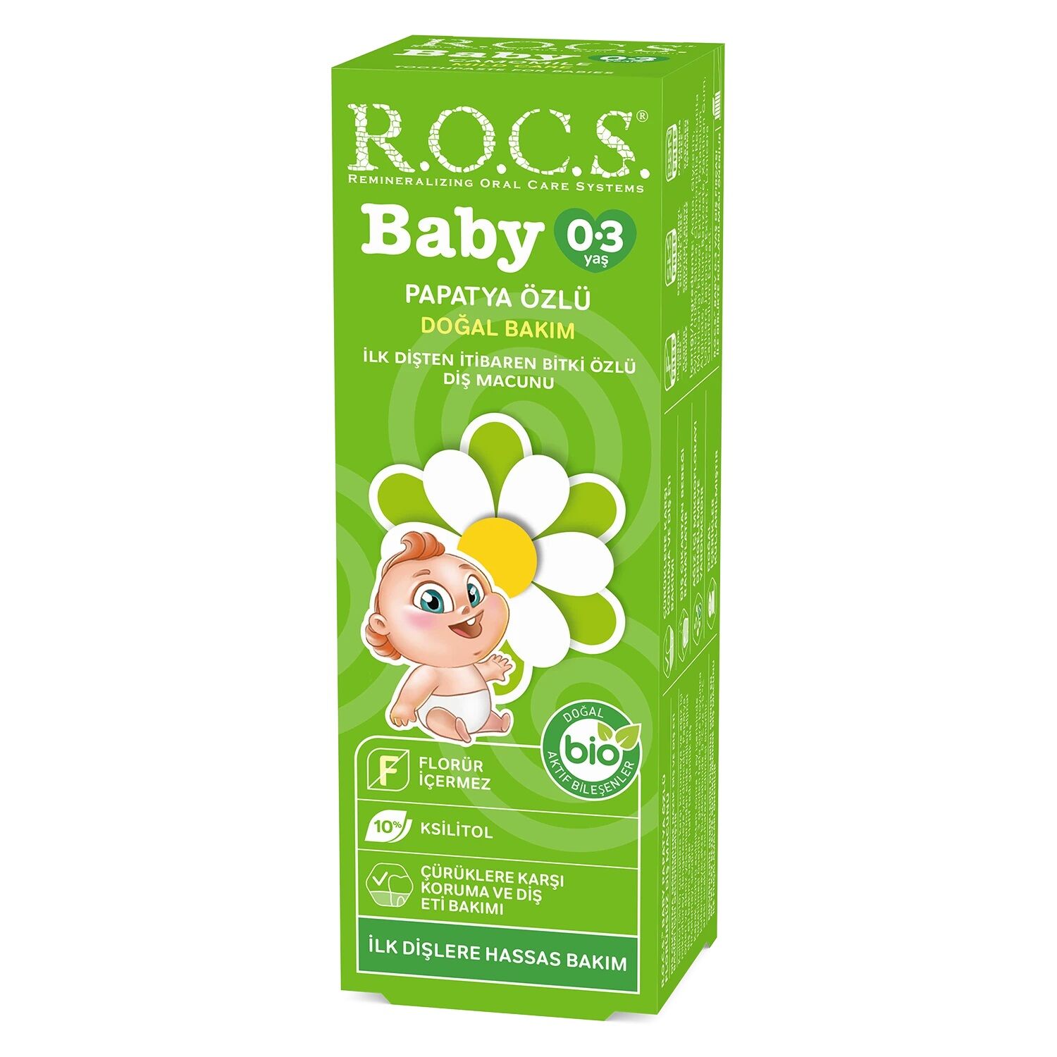 R.O.C.S.Baby Diş Macunu 35ml 0-3 Yaş Papatya