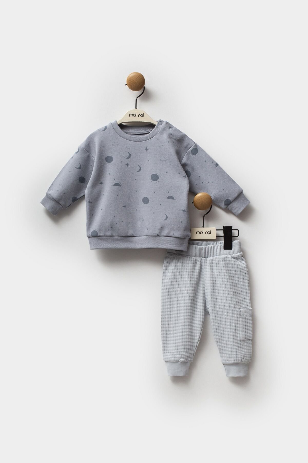 Moi Noi Galaxy 2'li Takım MNB5311 Gri