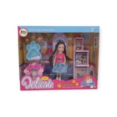 Pet Shop -  Köpek Bakım Merkezi Oyun Seti - A8-14 - Sarışın