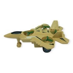 Sürtmeli Döner 4 Pervaneli Uçak - Kahverengi