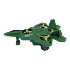 Sürtmeli Döner 4 Pervaneli Uçak - Yeşil