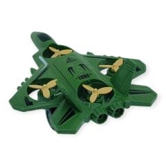 Sürtmeli Döner 4 Pervaneli Uçak - Yeşil