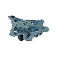 Sürtmeli Döner 4 Pervaneli Uçak - Gri