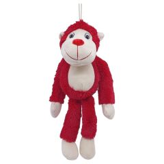 Peluş Maymun 40 cm - Yumuşak Peluş - G5501 - Kırmızı