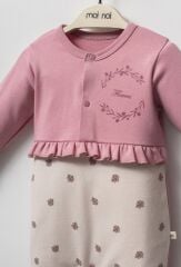 Moi Noi Flowers Şapkalı Tulum MNB1263 Mürdüm