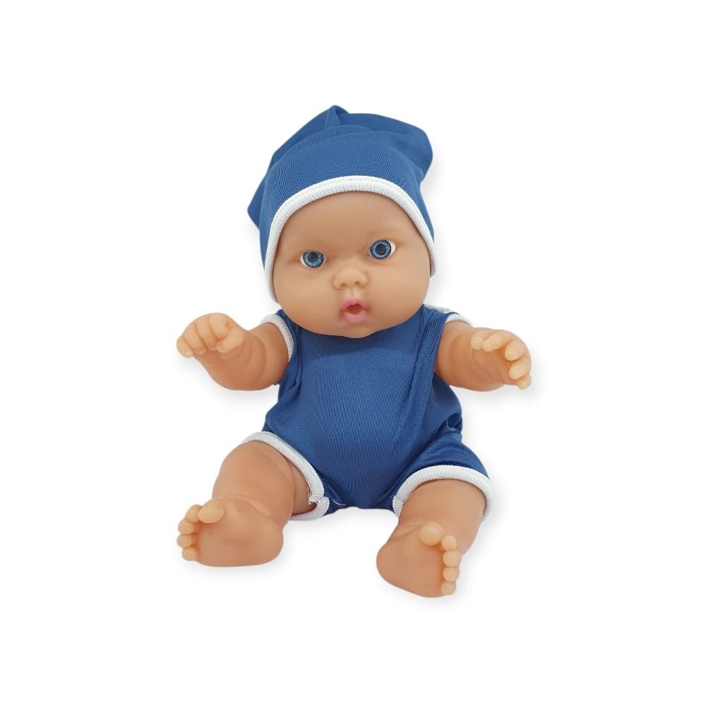 Kıyafetli Et Bebek 35 cm - LMN208 - Lacivert