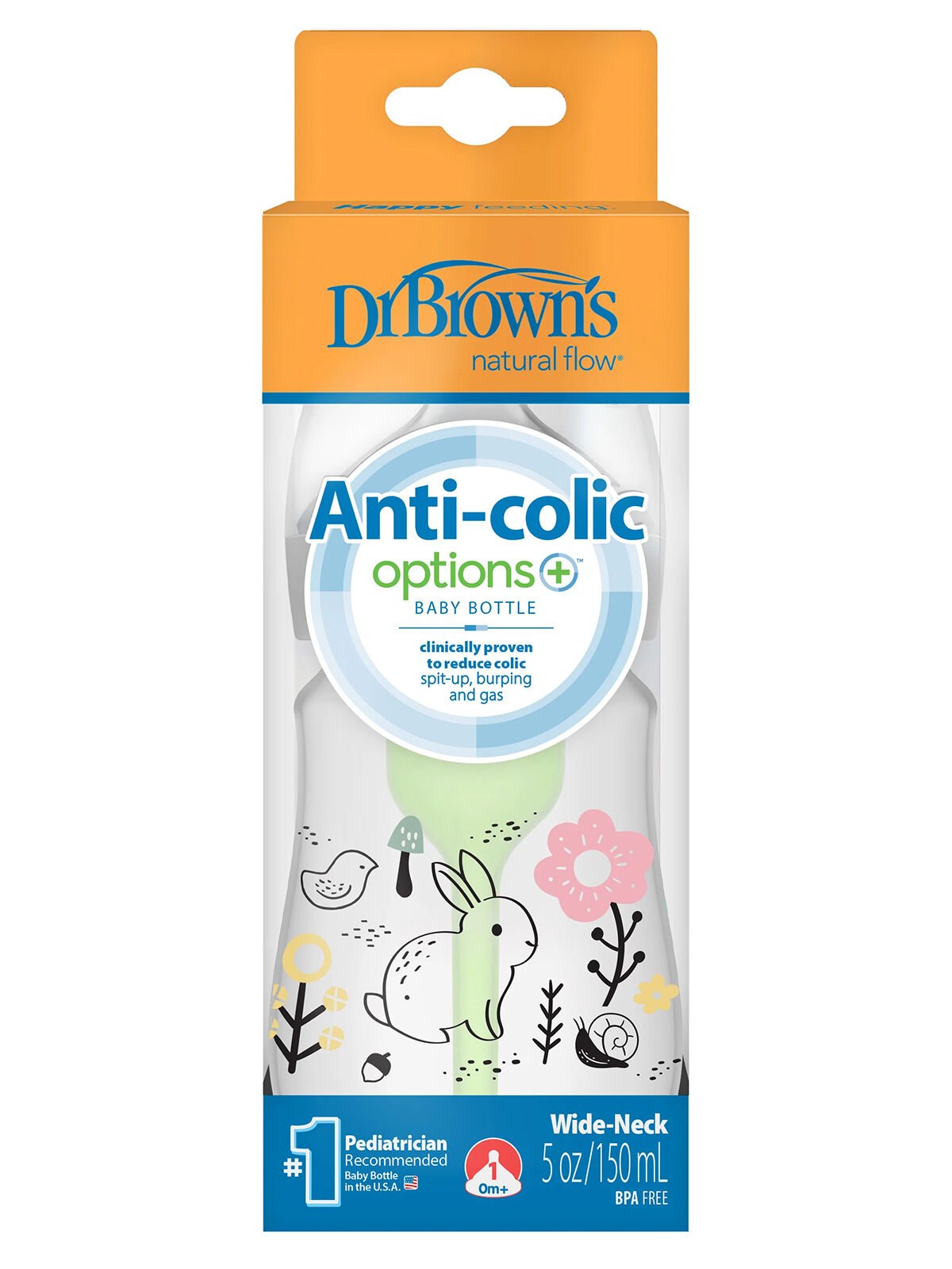 Dr.Brown's Geniş Ağız PP Antikolik Options Biberon 150 ml Kız