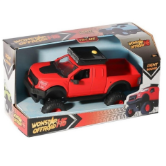 Sesli Işıklı İş Makinaları 25 cm Kamyon - 4016 - Kırmızı