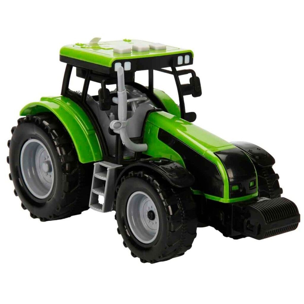İş Araçları Serisi Sürtmeli Sesli Işıklı Traktör - Yeşil