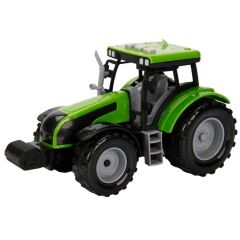 İş Araçları Serisi Sürtmeli Sesli Işıklı Traktör - Yeşil