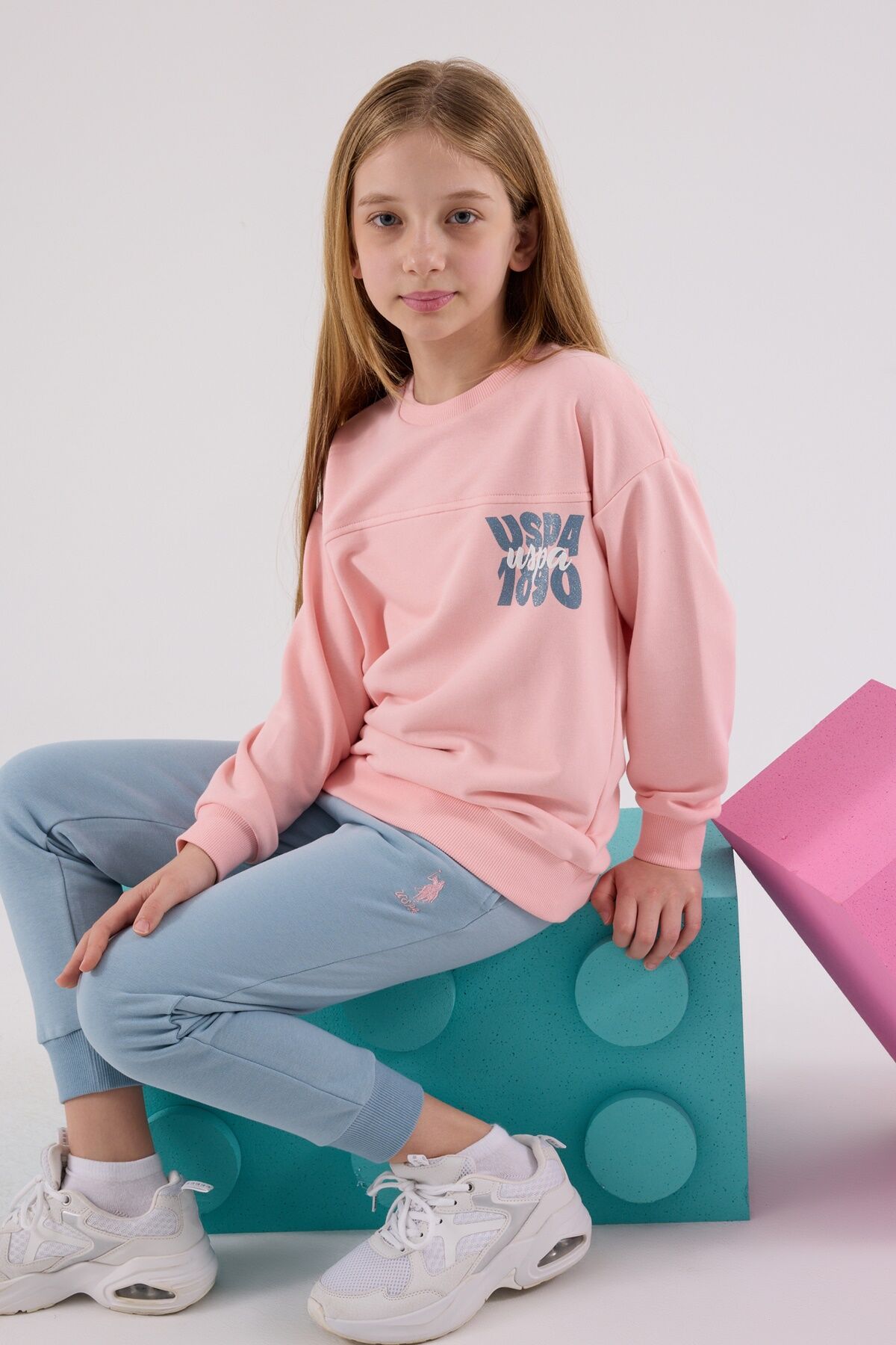 U.S. Polo Assn Eşofman Takımı US2317-4 Açık Pembe