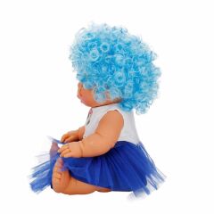 Afro Et Bebek Kıvırcık Saçlı - Mavi