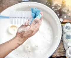 BabyJem Süngerli Biberon Fırçası 776 Mavi