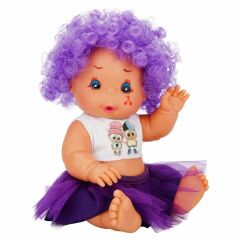 Afro Et Bebek Kıvırcık Saçlı - Mor