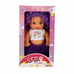 Afro Et Bebek Kıvırcık Saçlı - Mor