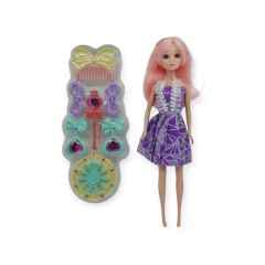 Prenses Bebek Makyaj Seti - Mor