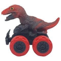Sürtmeli Dinazor Arabalar 12 cm - H-20 - T-Rex - Kırmızı