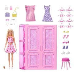 Barbie'nin Rüya Gardırobu ve Bebek Oyun Seti HXD58