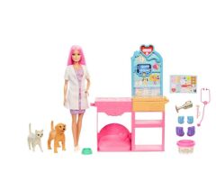 Barbie Veteriner Kliniği Bebek Aksesuarları JFX93