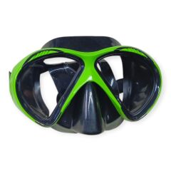 Star Diving Temper Camlı Dalış Maskesi Yetişkin - 51706-YEŞİL