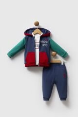 U.S. Polo Assn 3'lü Takım USB2574 İndigo Yeşil