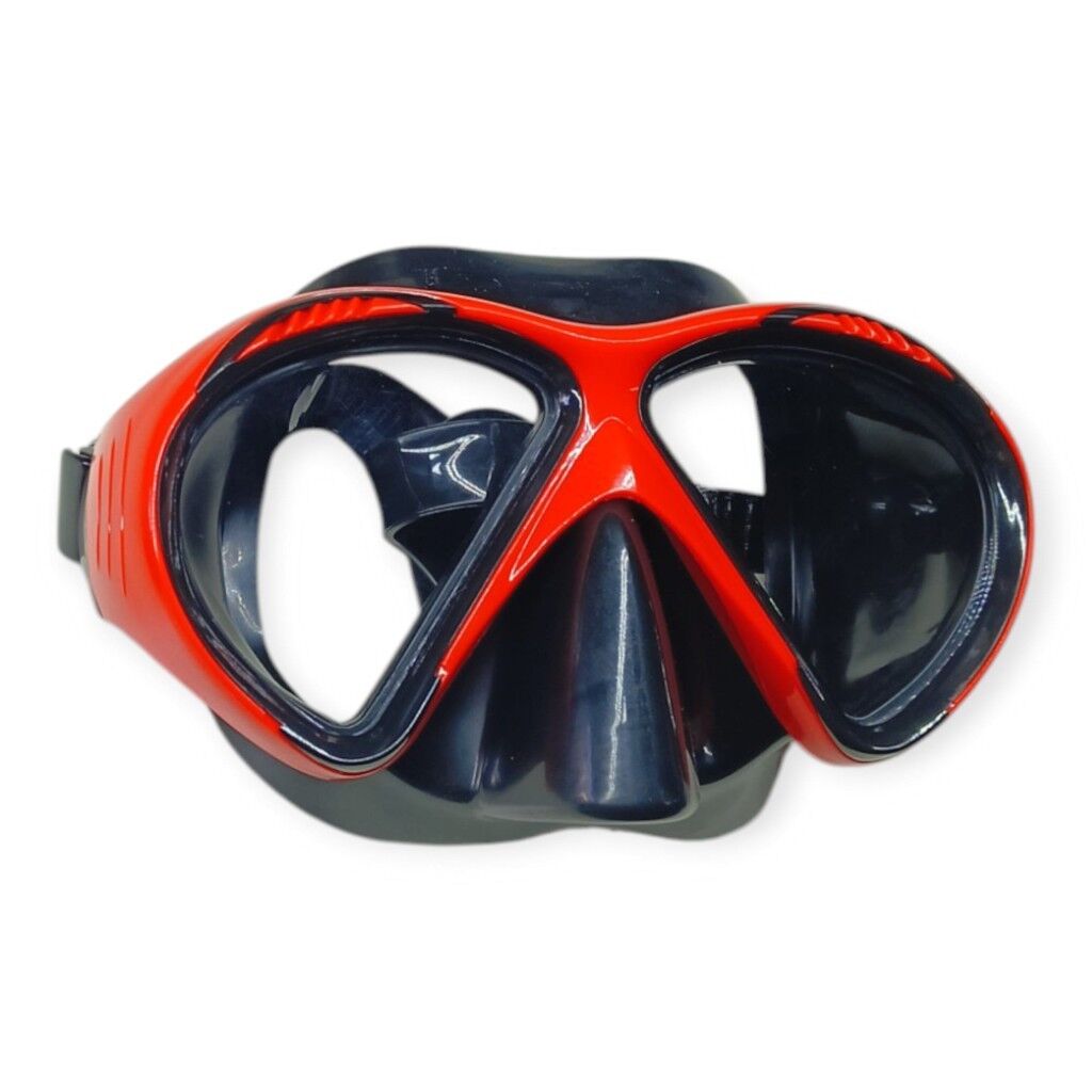 Star Diving Temper Camlı Dalış Maskesi Yetişkin - 51706-KIRMIZI